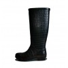 Wellington boots with croc texture