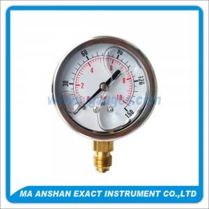 Liquid Filled Pressure Gauge,Bottom Connection,One Body Connect Type