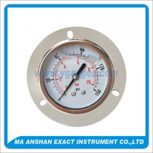 All S.S. Liquid Filled Pressure Gauge,With Front Flange