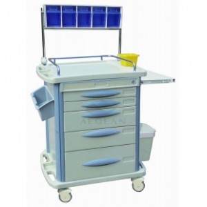 AG-AT007B3 CE ISO hospital plastic material anesthesia cart