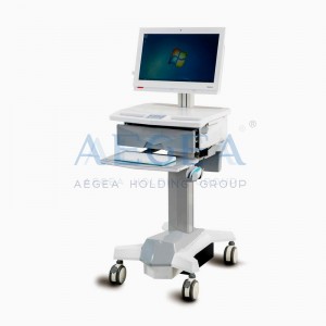 Computer Trolley ABS Medical Cart Workstation AG-WT006