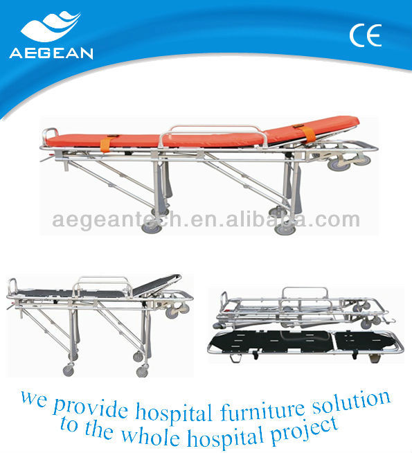 AG-4B3 Hospital durable adjustable hospital stretcher gurney