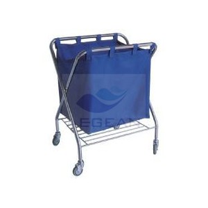 AG-SS023 With one bag stainless steel waste trolley