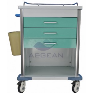 AG-MT034 Best selling hospital with drawers ISO&CE medicine trolley