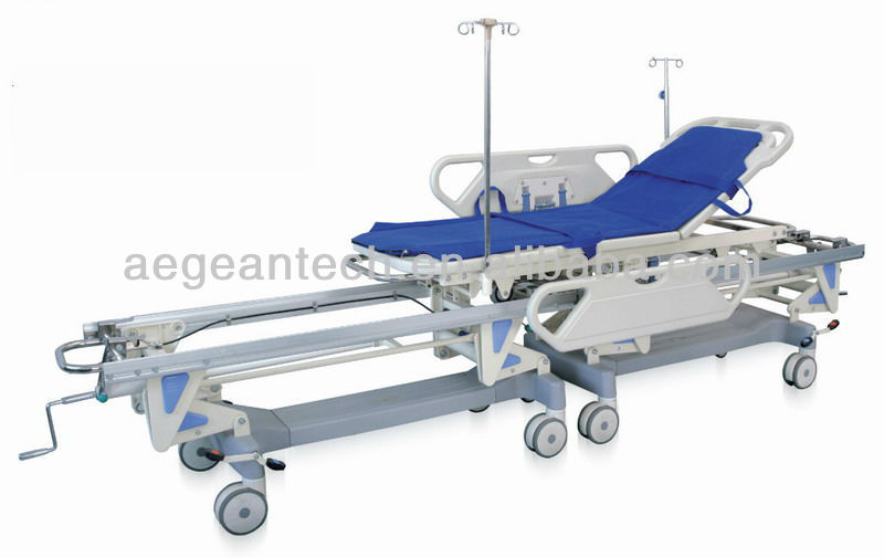 AG-HS003 With two parts hospital metal Rescue Stretcher