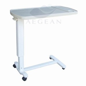 AG-OBT002 Height adjustable ABS bedside hospital table