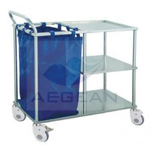 AG-SS010A CE&ISO approved stainless steel hospital trolley