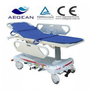 AG-HS008 With ABS handrail hospital economic hydraulic stretcher