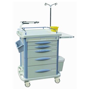 AG-ET007B3 Economic hospital ABS material  emergency cart   