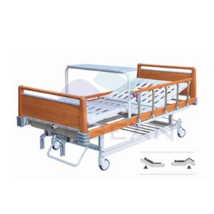 AG-BYS116 Good quality! 5-crank handrail manual hospital beds