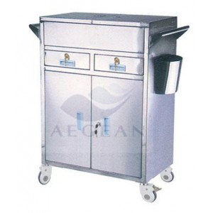 AG-ET018 304 Stainless steel Medical medication cart