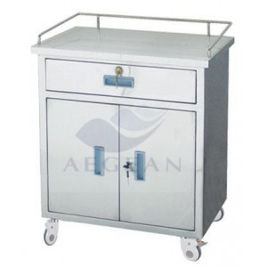 AG-AT022 durable and easy clean medical emergency trolley