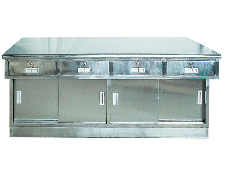 AG-MK001 with doors and drawers stainless steel working table