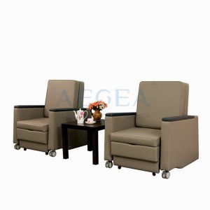 AG-AC012 Luxurious Accompany Chair with Pu Casters
